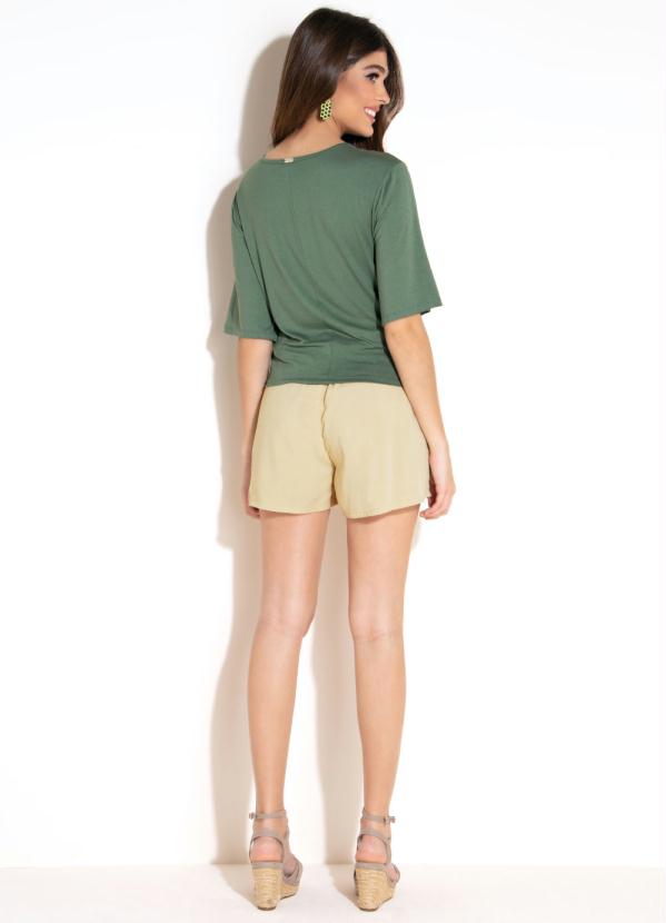 

Blusa Verde com Decote Transpassado