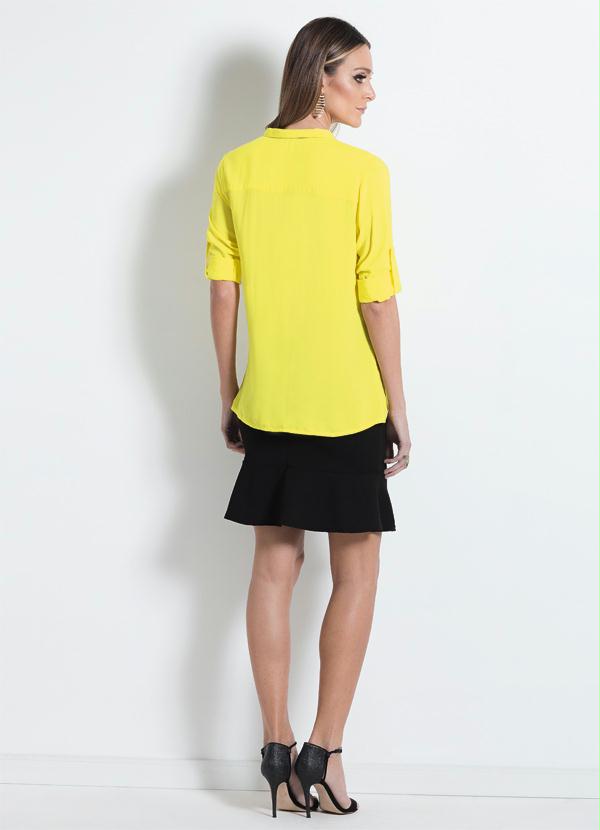 

Blusa Gola Laço Amarela, Amarelo