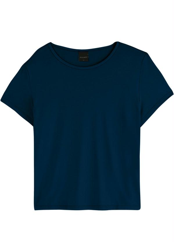 

Blusa Azul Marinho Tradicional em Modal