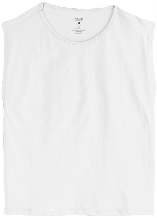 

Blusa Branca Muscle Feminina, Branco