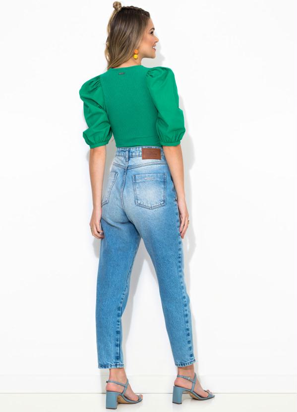 

Blusa Canelada Verde