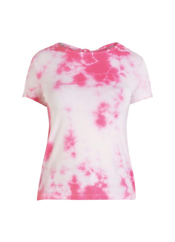 

Blusa com Amarração nas Costas Tie Dye Rosa