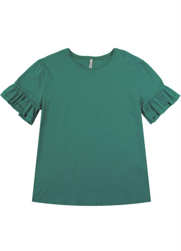 

Blusa com Babados em Meia Malha Verde