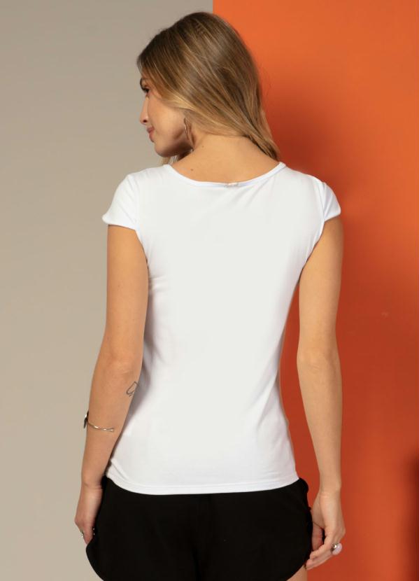 

Blusa com Bolso Branca, Branco