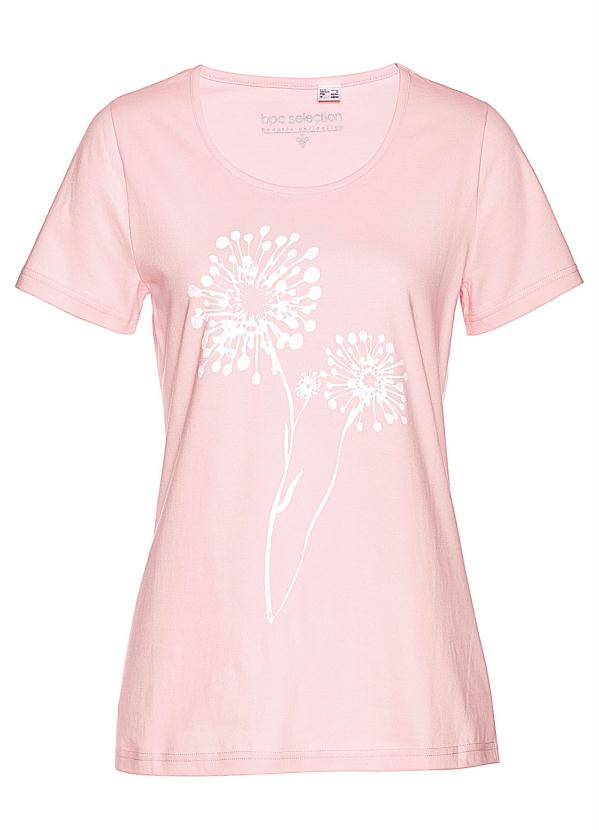 

Blusa com Estampa Frontal Rosa Claro