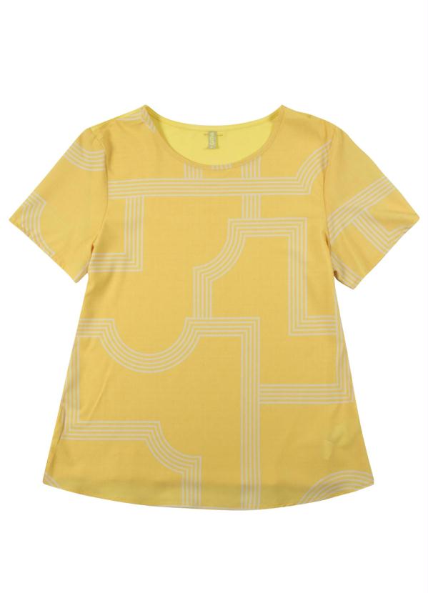 

Blusa com Estampa Geométrica Amarelo