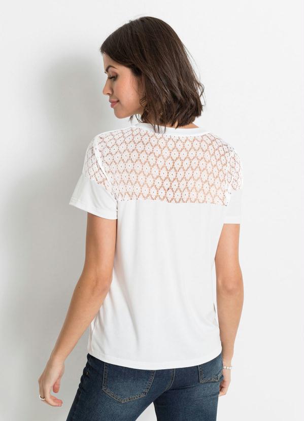 

Blusa com Renda Branca, Branco