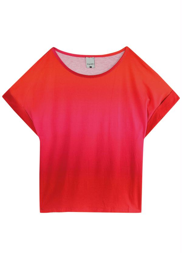 

Blusa Vermelho Ampla Tie Dye