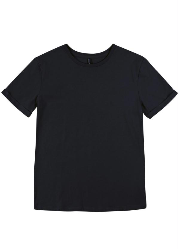 

Blusa Feminina Básica em Meia Malha Preto