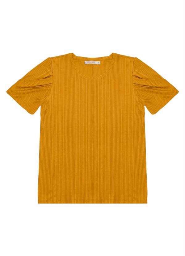 

Blusa Feminina Canelada Amarelo