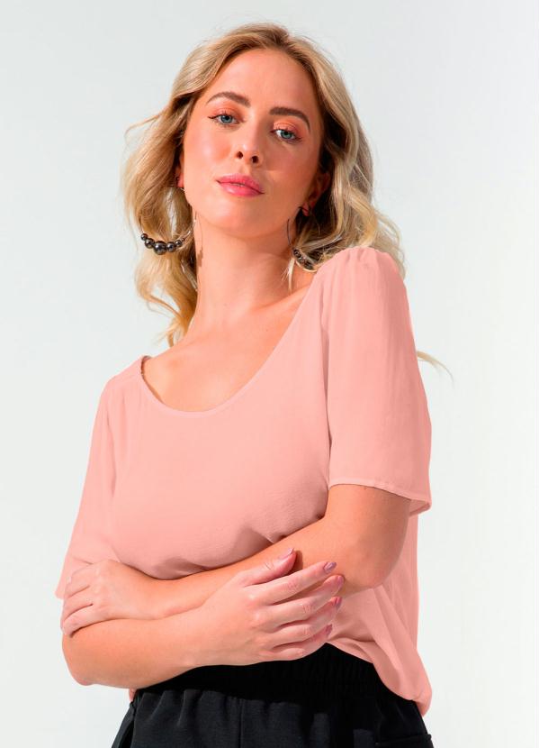 

Blusa Feminina com Alça em Elástico Rosa