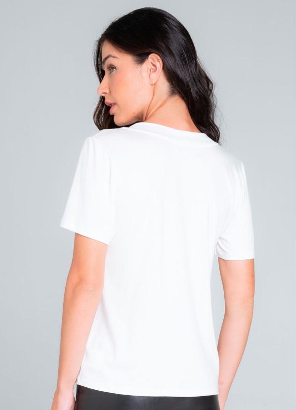 

Blusa Feminina com Estampa Girl Branca, Branco