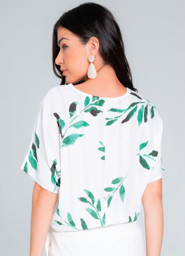 

Blusa Feminina Estampada Bege