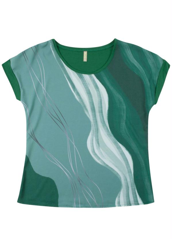 

Blusa Feminina Estampada Verde