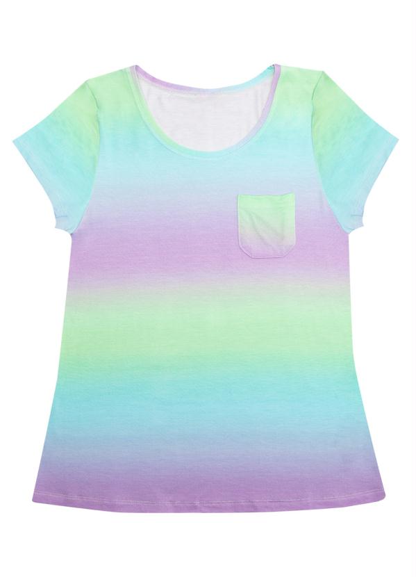 

Blusa Feminina Tie Dye Azul