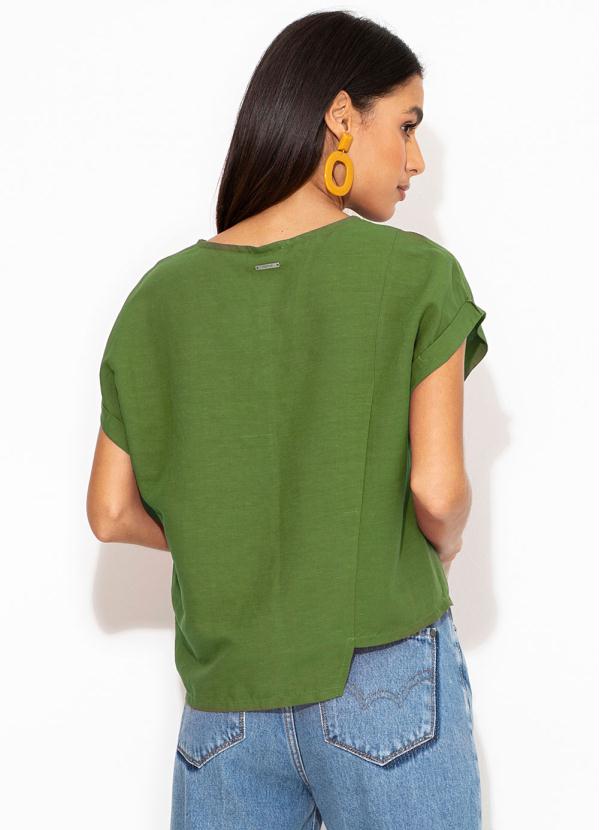 

Blusa Linho Assimétrica Verde