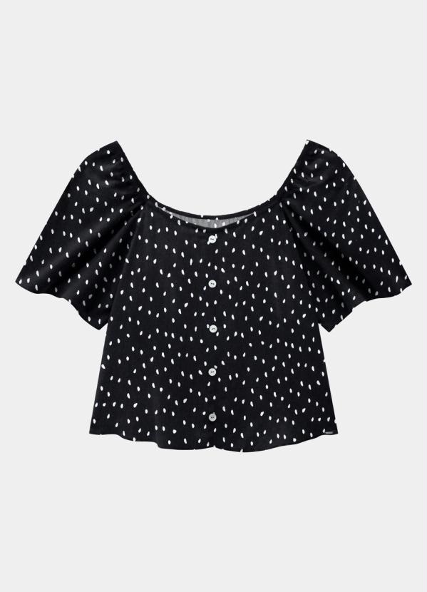 

Blusa Rayon Ciganinha Preto