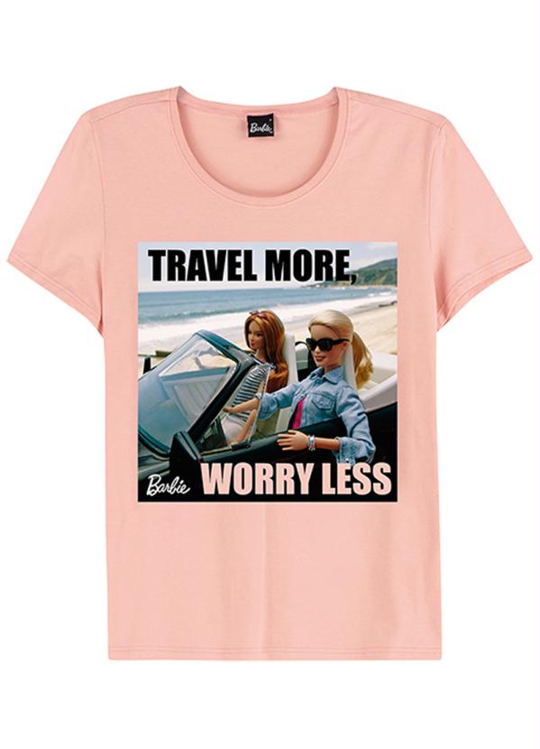 

Blusa Rosa Travel More Barbie®