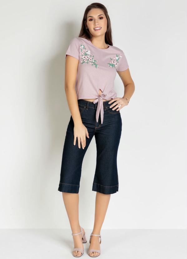 

Blusa Rosê com Amarração Frontal, Rosa