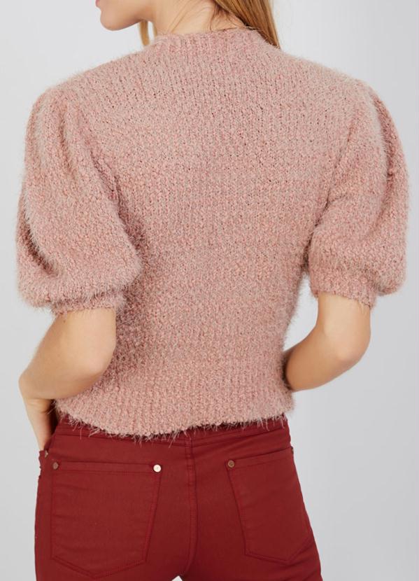 

Blusa Tricot Mix Pêlo Rosé, Rosa