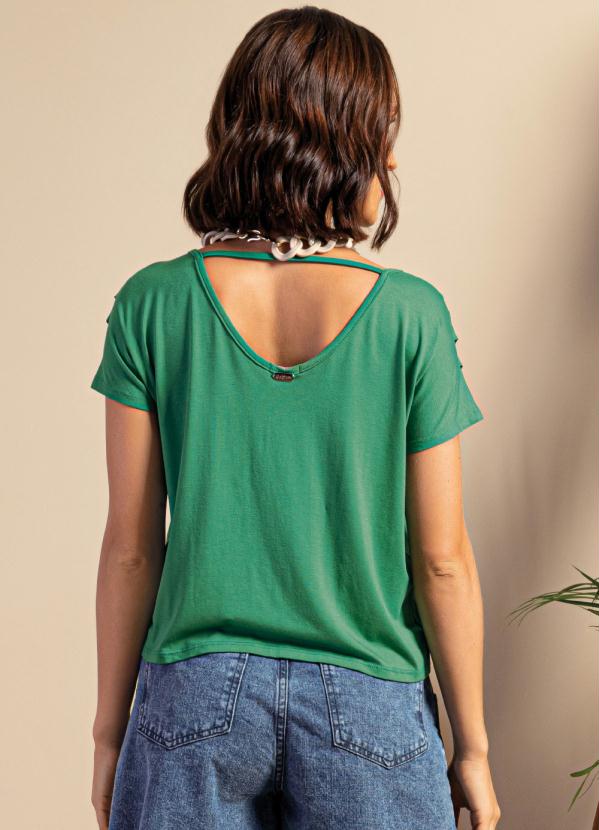 

Blusa Verde com Pregas na Manga