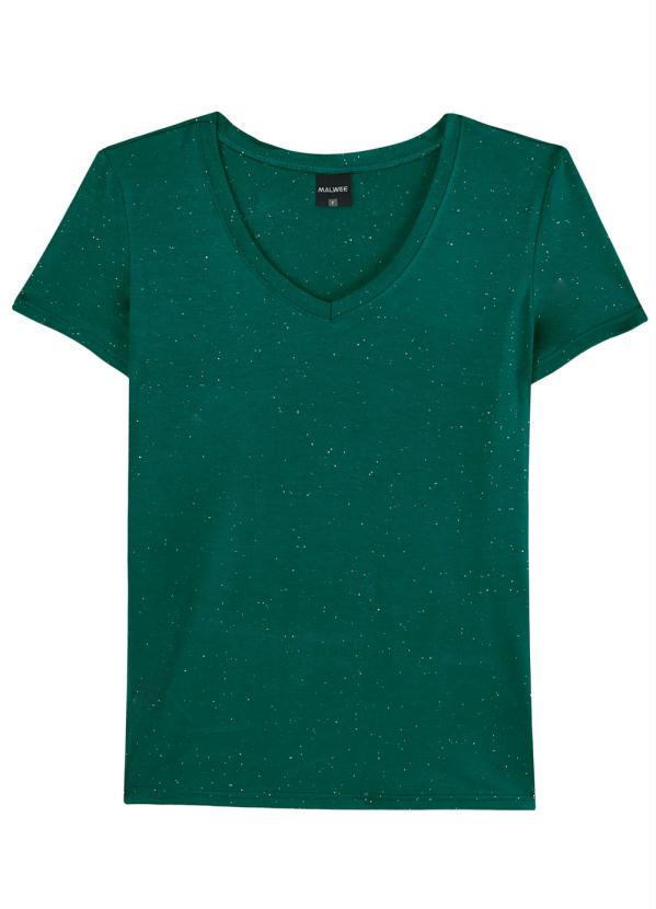 

Blusa Verde Decote V em Botonê