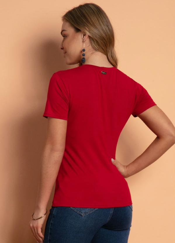 

Blusa Vermelha com Babados, Vermelho