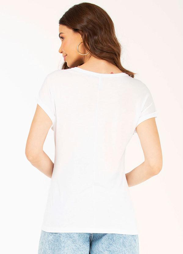 

T-Shirt em Meia Malha Viscose Branco