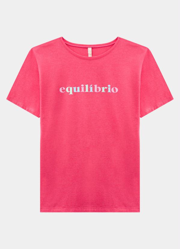 

T-Shirt Malha Equilíbrio Rosa