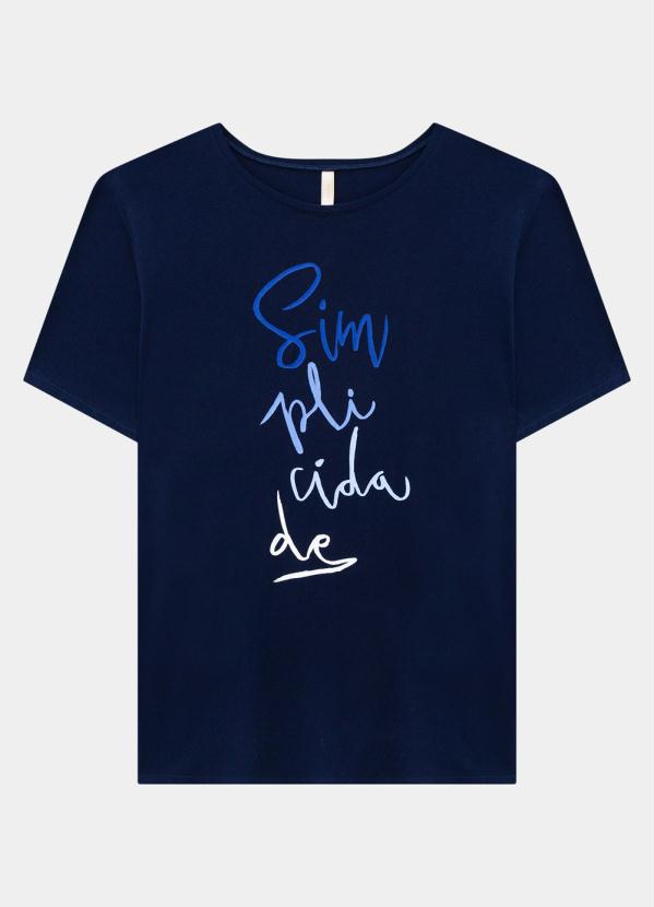 

T-Shirt Malha Simplicidade Azul