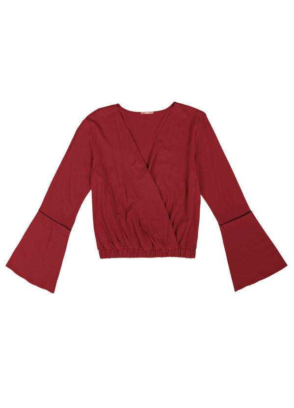 

Blusa com Manga Flare Vermelho