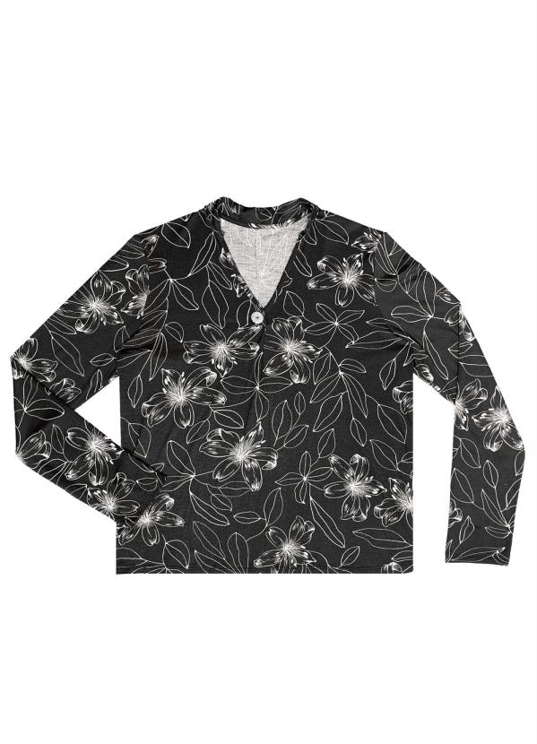 

Blusa Estampada Feminina Preto