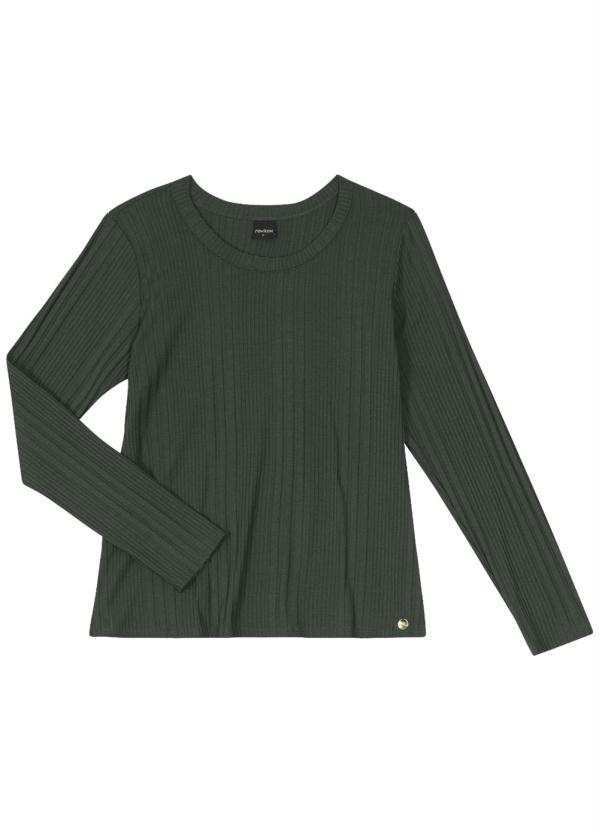 

Blusa Feminina Canelada Verde