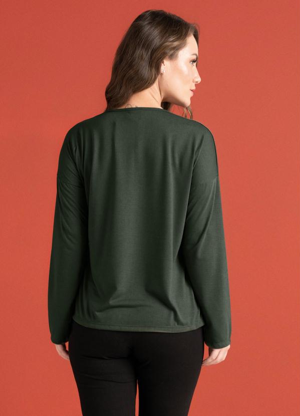 

Blusa Feminina Manga Longa Verde