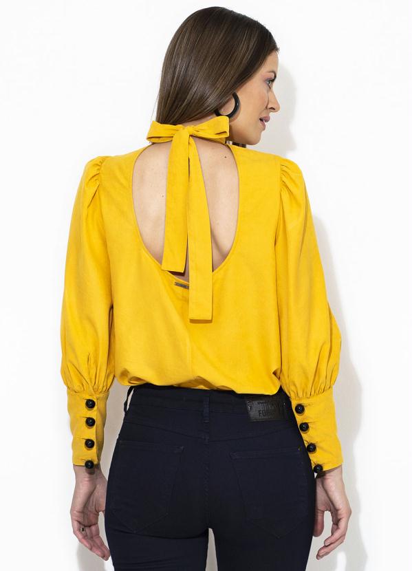 

Blusa Manga Longa Amarela, Amarelo