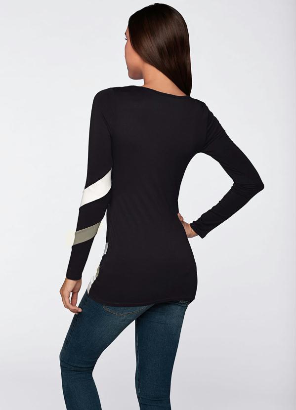 

Blusa Manga Longa Preto