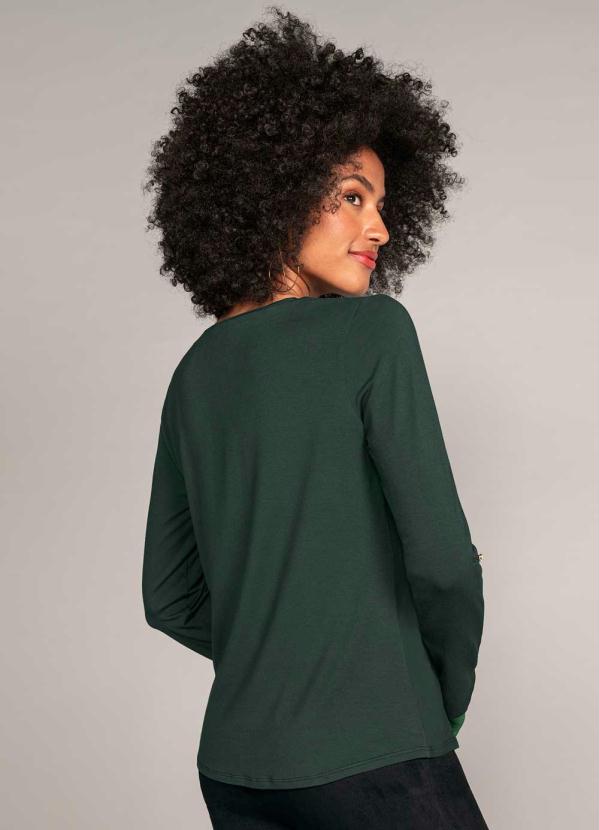 

Blusa Manga Longa Verde