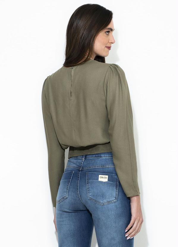 

Blusa Manga Longa Verde