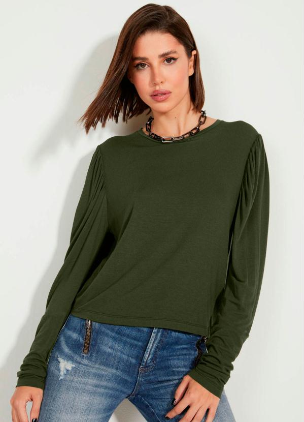 

Blusa Manga Longa Verde