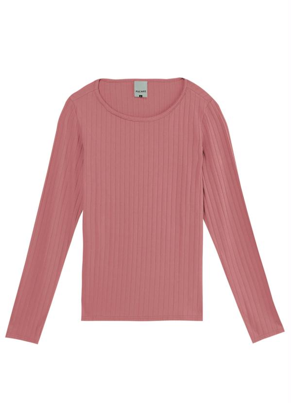 

Blusa Rosa Canelada em Viscose