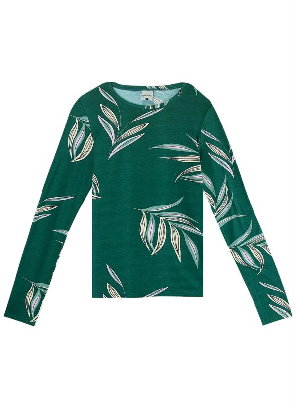 

Blusa Verde Tropical em Viscose