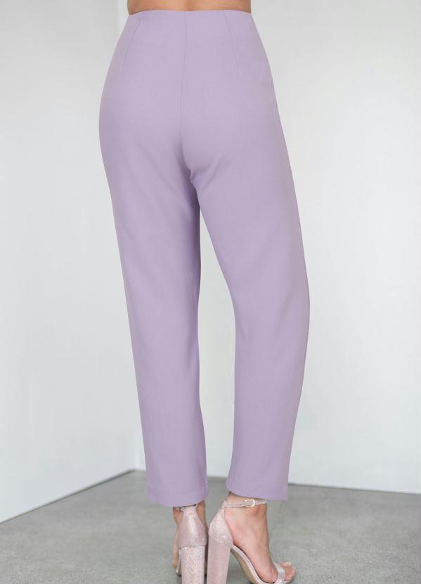 

Calça Alfaiataria Lilás com Cintura Alta, Roxo