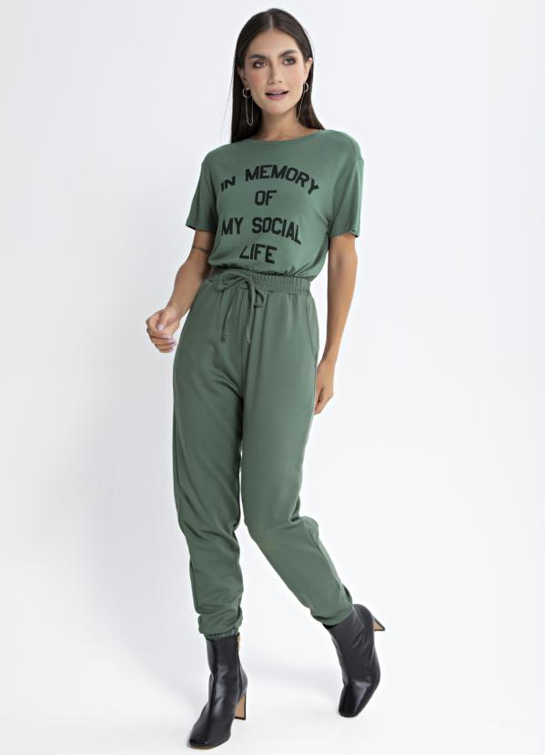 

Calça Jogger Ponto Roma Verde