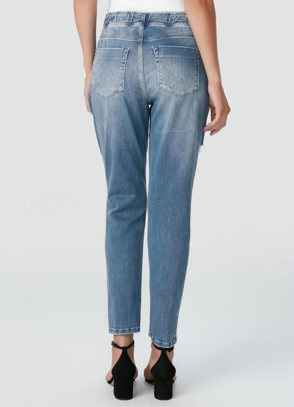 

Calça Azul Jogger Jeans com Elastano