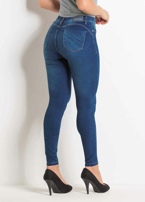 

Calça Cigarrete Jeans Sawary Modelagem Heart, Azul