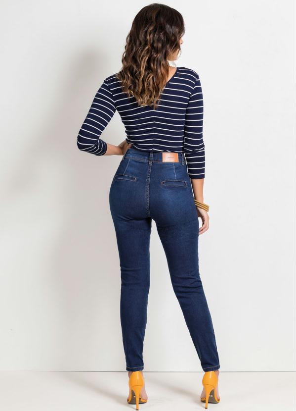 

Calça Hot Pants Cigarrete Jeans Sawary, Azul