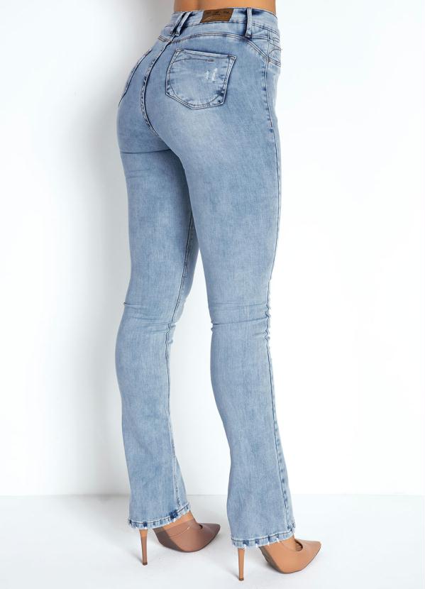 

Calça Jeans Clara Flare 360º com Cinta Sawary, Azul