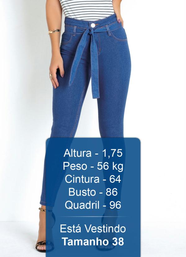 

Calça Jeans Clochard com Amarração Sawary, Azul