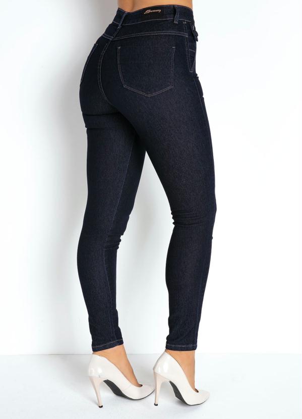 

Calça Jeans Escura Cigarrete Super Lipo Sawary, Azul