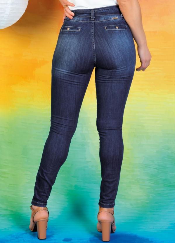 

Calça Jeans Hot Pants com Faixa Sawary, Azul